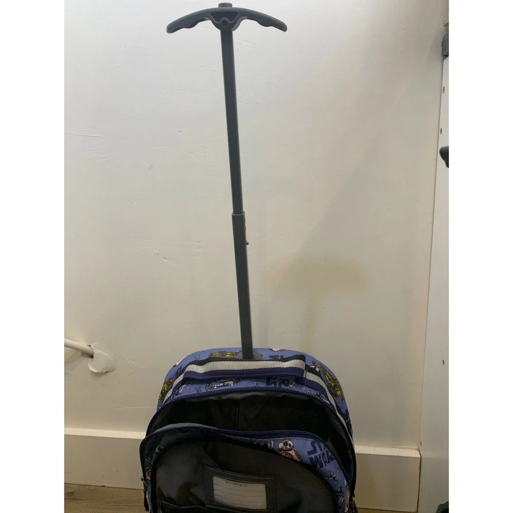 Pottery Barn Kids Star Wars Small Blue Droid Rolling Backpack Kids